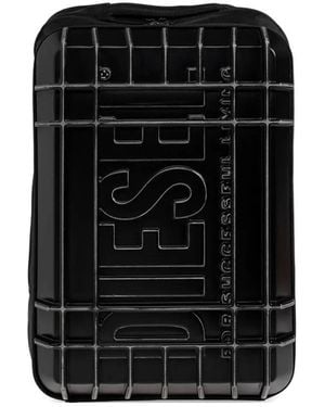 DIESEL Embossed Logo Backpack - Black