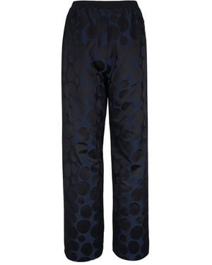 Peter Cohen Hose mit Bubble-Print - Blau
