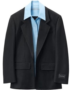 Alexander Wang Einreihiger Pre-Styled Blazer - Schwarz