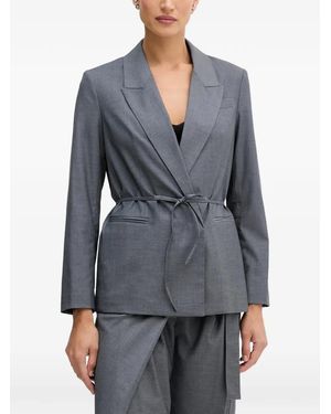 Sisley Tie Blazer - Gray