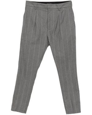 Dondup Pinstripe Pleated Pants - Gray