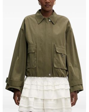Isabelle Blanche Chaqueta Con Cremallera - Verde