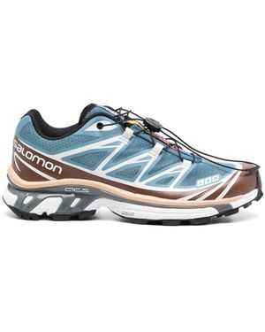 Salomon Xt-6 Aegean Lace-Up Trainers - Blue