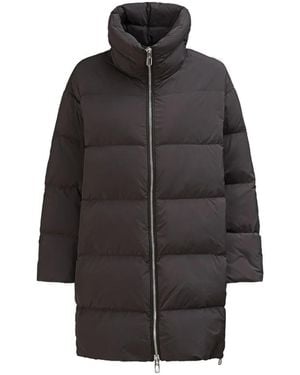 DUNO High-Neck Parka Coat - Grey