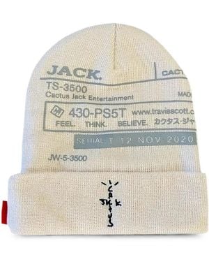 Travis Scott Cactus Jack System I Beanie - White