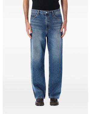 DUNST Faded Straight-Leg Jeans - Blue
