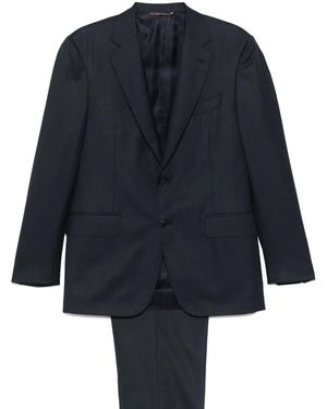 Canali Checked Suit - Blue