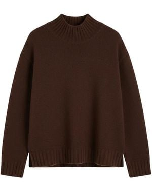 Chinti & Parker Kaschmirpullover Mit Stehkragen - Braun