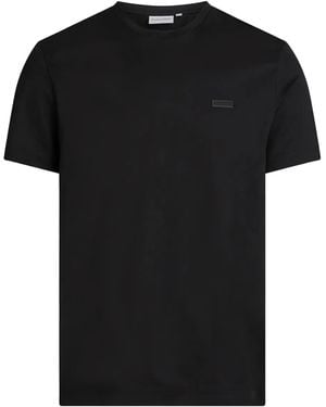 Calvin Klein T-Shirt À Plaque Logo - Black