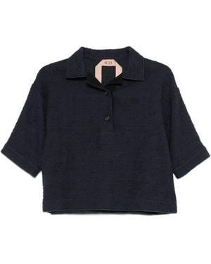 N°21 Blusa Con Diseño Tejido - Azul