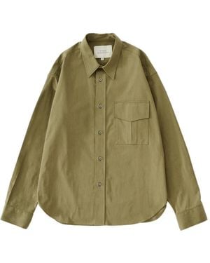 Studio Nicholson Solst Hest-Pocket Shirt - Green
