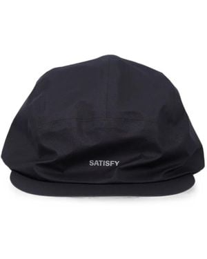 Satisfy Pertex Logo-Print Drawstring Cap - Blue