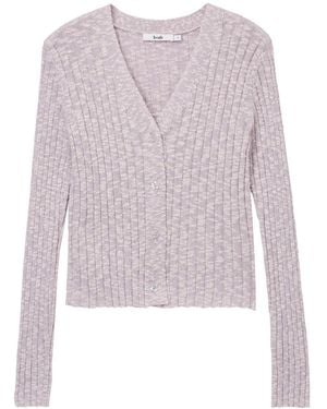 B+ AB Ribbed Cardigan - Pink