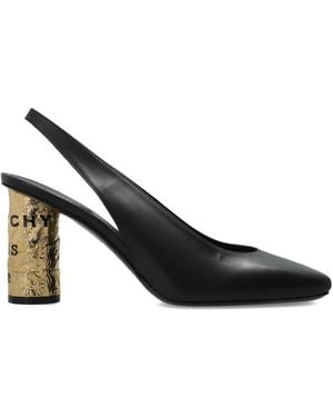 Givenchy Square-Toe Block-Heel Court Shoes - Black