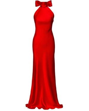 Il Volo Oria Halterneck Maxi Dress - Red