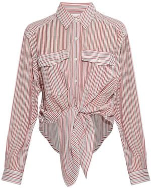 Isabel Marant Gestreept Blouse Met Zak - Roze