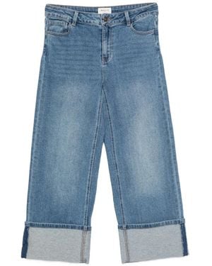MAISON 123 Turn-Up-Cuff Jeans - Blue