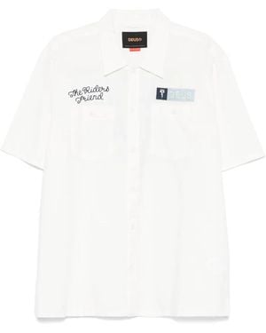 Deus Ex Machina Hemd Mit Logo-Patch - Weiß