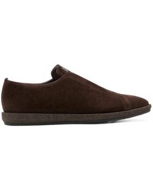 Neil Barrett Repello Suede Slip-On Trainers - Brown