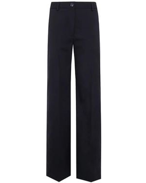 Paul Smith Pressed-Crease Wool Pants - Blue