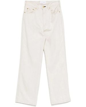 Tu Es Mon Tresor Straight Leg Jeans - White