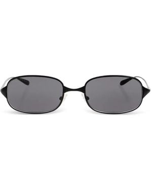 McQueen Lunettes De Soleil À Monture Ovale - Grey