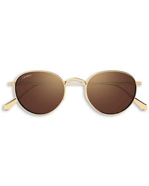 Cartier Gafas de sol con lentes redondas - Metálico