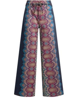 Etro Jean À Imprimé - Bleu