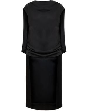 Jonathan Simkhai Bella Draped-Detail Tunic Top - Black