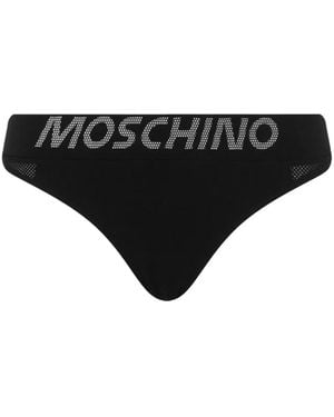 Moschino メッシュパネル ショーツ - ブラック