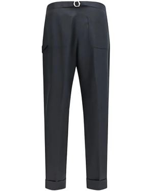 Umit Benan Wool Tailored Trousers - Blue