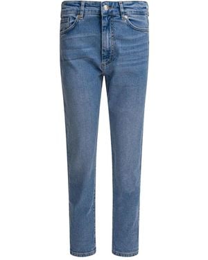 Max Mara Logo-Patch Five-Pocket Denim Jeans - Blue