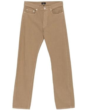 A.P.C. Five-Pocket Straight-Leg Jeans - Natural