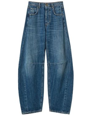 Twinset Five-Pocket Horseshoe Jeans - Blue