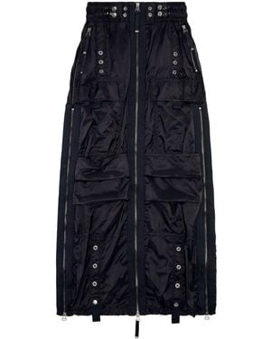 DIESEL O-Crep Cargo Maxi Skirt - Blue