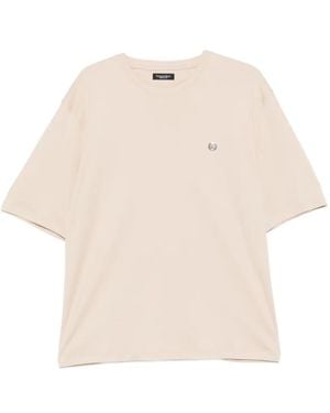Stefano Ricci Logo-Plaque T-Shirt - Natural
