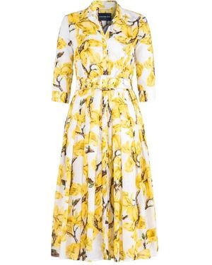 Samantha Sung Vestido midi Audres - Metálico
