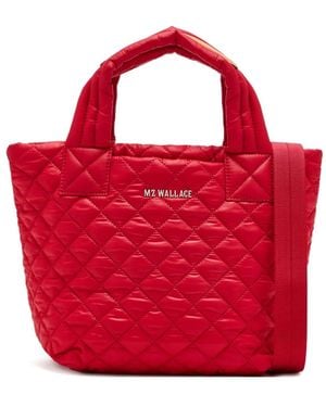 MZ Wallace Mini Metro Deluxe Quilted Tote Bag - Red