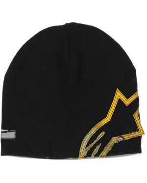 Alpinestars Lowside Graphic-Print Beanie Hat - Black