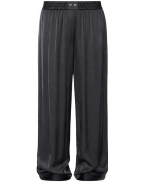 Zadig & Voltaire Pin Elasticated-Waist Wide-Leg Trousers - Blue