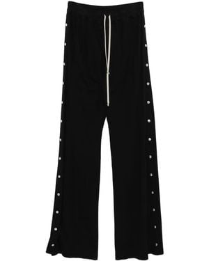 Rick Owens Pusher Button-Detail Trousers - Black