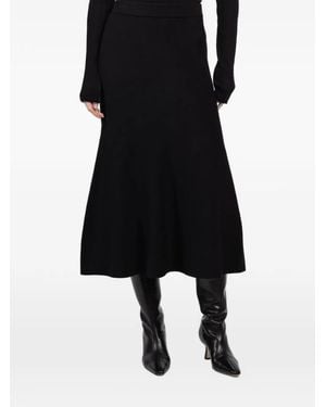 Jonathan Simkhai A-Line Midi Skirt - Black