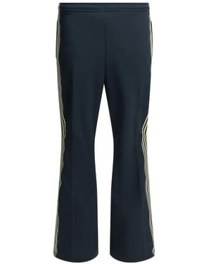 Kapital Pantalon De Jogging Sailor À Patch Logo Et Bandes Latérales - Blue