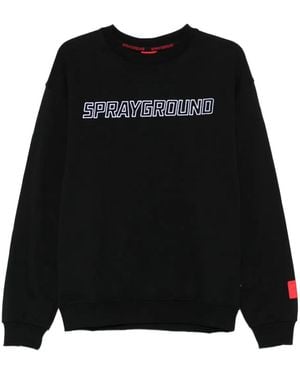 Sprayground Sweatshirt Mit Logo-Stickerei - Schwarz