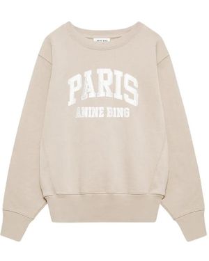 Anine Bing Crewneck Sweatshirt - White