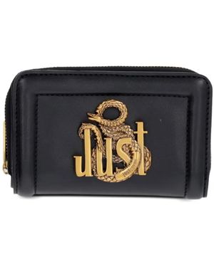 Just Cavalli Just Snake Wallet - Black