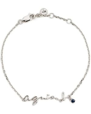 agnès b. Logo Bracelet - White