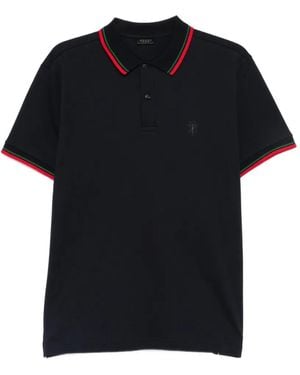 Gucci Polo Con Tribanda Web - Negro
