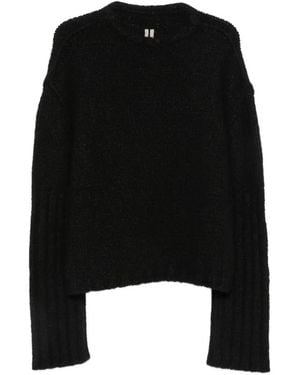 Rick Owens Gerippter Pullover - Schwarz