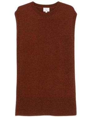 MAISON 123 Vestido Raphaelle Corto Sin Mangas - Marrón